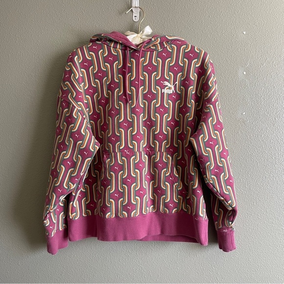 PUMA Classics 70s Psychedelic Hoodie- Medium - Picture 3 of 10